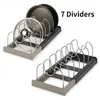 Kitchen Storage Pot Rack Dishes Organizer Retractable Kitchenware For Cabinet Holder Pans Pots Accessories