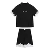 Kleidungssets Mode Jungen Sportanzüge Kinderkleidung Sommer Teenager Briefdruck T-Shirt + Shorts 2-teiliges Set Jungenkleidung 8 10 12 14 Jahre