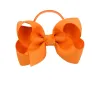 Baby Girls Grosgrain Ribbon Bows Rope Kids Bowknot Hairbands Pony Tail حامل للأطفال إكسسوارات القوس مرنة باندز