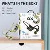 Graffiti Wireless Bluetooth Bone Conduction Écouteurs d'écran LED Affichage de l'écran Affichage du jeu Sports Soutiens en charge TF