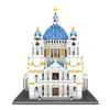 Bloklar 7053pcs Katedral Model Yapı Blokları 3D Londra Şehir Kilisesi Mini Mikro Blok Dünya Mimarisi DIY Toys Hediye R230814