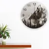 Стеновые часы Банф национальный парк часы гостиная домашняя декор Большой круглый немол кварцевый столик