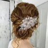 Headpieces HP320 Flower Bridal Headwear Wedding Hair Accessories Girl Pearl Comb Bridesmaid Ornaments huvudbonad smycken grossist