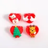 Bröllopsringar Miwens Söt akrylharts Jul för kvinnor Charm Snowman Statement Tree Finger Jewelry