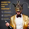 Partymasken Venezianische Stilmaske Masquerade Halloween Carnival Food Dress Ball Up Herren Venice 230814