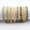 Bracelets de charme Round Druzy Crystal Reiki Guérison Bracelet de la chaîne de tennis Donny ACCESSOIRES DE BIJETS GOLD GOLD 18K POUR FEMMES