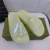 2023-Designer Luxury Men's slide sandal 90s feel Slip On Flat Flip Flop Sandals transparent Green rubber