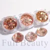 Nail Glitter 1 Box Hexagons Nails Sequins holografiska dekorationer Sparkle 3D Flakes Gel Charms Manicure Paillette LAXBR0112 230814