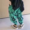 Hose Sommer Jungen Hosen Kinder Fashion Cartoon Print atmungsaktive Elastizität Taille Lose Jogginghose Girls Casual 230812