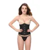 COMPORES DE MUJER Corsé sexy debajo de la impresión Bustiers Bustiers del cinturón de adelgazamiento Slumming Body Up Boned Overbust Women Mujeres Disfraces Negro S-6XL 230812