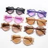 Sunglasses Cute Korean Heart Shaped Children's Eyeglasses Summer Sun Shades Glasses Fashion Party Beach Girls Kid