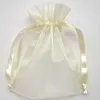 500 szt. Ivory Organza Torba prezentowa Wedding Favor Party 7x9 cm torebki Kloryki klasyczne