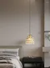 Pendant Lamps Bedroom Bedside Chandelier Silent Flower Light Luxury Hanging Line Lamp Living Room Instafamous Design Sense Decoration