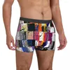 Underpants Regenbogenfarben Unterwäsche farbenfrohe ästhetische Kunst Print Trunk Männer Elastic Shorts Briefs Geburtstag Geschenk