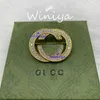 Булавки, дизайнер броши G Brooch New Style Diamond Inlaid Fashion Pin