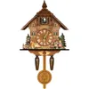 Zegary ścienne Kreatywne retro kukułki zegar ścienny kukułki drewniane wahadło huśtawka ptak dekoracyjny czas wiszący czas budzik