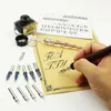 Brunnenstifte 1Set Nibs Holz Dip Stift Set Glass Kalligraphie für Cartoon Schriftzeichnung Kunst Zeichnung Kartierung Dekorative Verwendung für alle Altersgruppen 230814