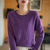Kobiety Swery kaszmirowe Sweter Kobiety na drutach wełna merynosowa 2023 Zimowa moda O-Neck Top Autumn Warm Stroklever Cloth