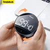 Kök Timers Baseus Magnetic Countdown Alarm Clock Kök Timer Manual Digital Timer Stand Desk Clock Cooking Timer Dusch Studie Stopwatch 230812