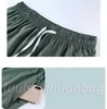 2023 Lu Mens Jogger Sports Shorts för vandringscykling med Pocket Casual Training Gym Short Pant europeisk storlek S-3XL BEACHABLE