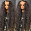 Transparent 13x4 13x6 360 HD Wasserwelle Spitzen -Front -Perücken 220%Dichte Curly Human Hair Perücken tiefe Wellenspitze Frontaler Perücken für Frauen vorzupfen