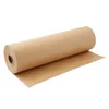 Opakowanie prezentów 30 metrów brązowego Kraft Paper Rolka Papier Naturalny prezent papierowy Dekretyczny prezent Weddna przyjęcie urodzinowe Papier R230814