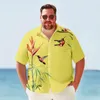 Casual shirts voor heren Big Tall Hawaiiaans shirt voor mannen Retro bowlen snel drogen zomer plus maat korte mouw oversized kleding