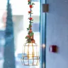 装飾的な花偽物ローズレッタン人工ペンダントヴァインスワッグパーティー植物装飾