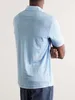 Designer Men Polo T-shirts Summer Loro Piana Linen Polos Shirt Short à manches