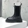 Tasarımcı Chelsea Boots Martin Boots Lüks Tasarımcı Erkek ve Kadın Ayak Bileği Botları Platform Yükseklik Deri Deri Erkek Ayakkabı Kadın Ayakkabı Platformu Solged Bot Hip Hop