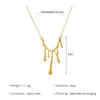 Colliers pendants Collier de gouttelettes à eau minimaliste pour femmes hommes Liquid Lava Metal Irrégules Chokers Y2K Accessoires Fashion Bijoux Cadeau