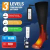 Sports Socks Electric Heating Rechargeable Battery For Men Woman Winter Thermal Outdoor Motorcycle Skiing 230814