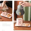Tassen 310 ml Bag Cup Kaffee mit Keramik Nordic Getränk Home Decoration Business Weihnachtsgeburtstagsgeschenk