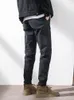 Pantalon masculin 2023 printemps été long décontracté coton massif noir noir slim chino chino mâle plus pantalon droit de taille mâle