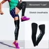 Armbenvärmare Bracetop 1 PC Super Elastic Basketball Leg Warmers Calf lårkomprimeringärmar Knäback Soccer Volleyball Cycling Men Women 230812