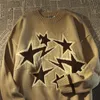 Maglioni da uomo American Retro High Street Star Maglione Uomo Donna Inverno Allentato Versione coreana del vento pigro Giacca lavorata a maglia Pullover Top 230814