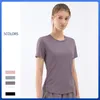 Camicie attive t-shirt da yoga femmina fitnes sport traspiranti abiti fitness fitness top corto a manica corta