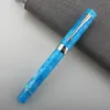 Fountain Pens Jinhao Centennial 100 Pen 18kgp Golden Plated M Nib 0 7mm Resin Ink met een Converter Business Office Gift 230814