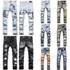 Mens Designer Jeans Fashion European America Style Jean Hombre Letter Star Embroidery Pants Patchwork Ripped For Motorcycle Pant Mens Skinny T230814