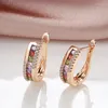 Dangle Earrings Gulkina Design Women 585 Rose Gold Quarflful Contalful Natural Zircon Natguant Daily Daily Jewelry 2023