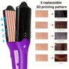 5-Plate Electric Hair Crimper and Straightener with 3D Image Hair Imprinting - Perfect for Creating Stylish and Professional Looks