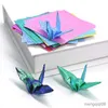 Gift Wrap 50pcs Multi Size Square Origami Paper Single-sided Glitter Folding Solid Color Papers For Kids Handmade Carfts DIY Scrapbooking R230814