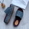 pantofole firmate pantofola da donna moda tela ricamata sabot piatti piattaforma ricamata in lino tacco alto sandali con plateau sandali taglia 36-45