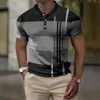 Męska koszulka polo-polo koszula golfowa z krótkimi rękawami Męska Koszula Polo Top Summer Man Casual Polo Shirt T-Shirt Bluzka 230814