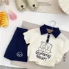 2023 Summer Kids Clothing Sets Boy Casual Children's Wear Baby Boys T-shirt byxor 2 stycken kläder