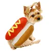 Costume de l'habillement pour animaux de compagnie Hot-dog en forme de teckel dckunsage Vêtements réglables drôles plus chauds pour chiot chien de chat habillé les fournitures hkd230812