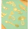 Creative Hollow Bookmark Wedding Mini Metal Gold Feather Bookmarks Supplies de mariage Book Sunflower Marks Mariage Cadeaux invités Supportzz