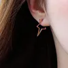 Boucles d'oreilles cerceaux Pentagram Star en acier inoxydable pour femmes bijoux géométriques minimalistes mignons