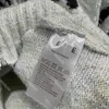 Zagraniczny zamek błyskawiczny Sweters Kobiety z kapturem projektantka swetra jacquard dla damy