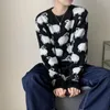 Pulls féminins kawaii ulzzang vintage rétro lâche insigne chasque paresseux sweater femelle coréenne harajuku vêtements pour femmes